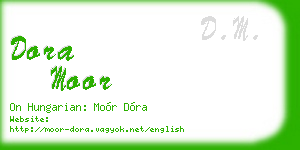 dora moor business card